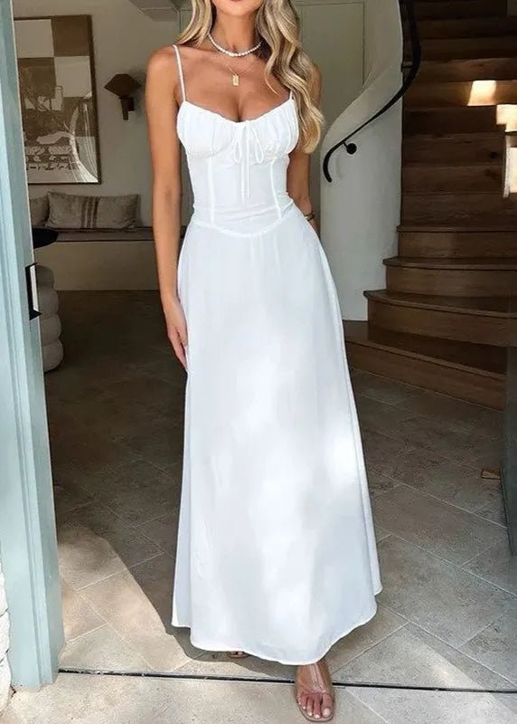 Odile maxikjole med korsettliv
