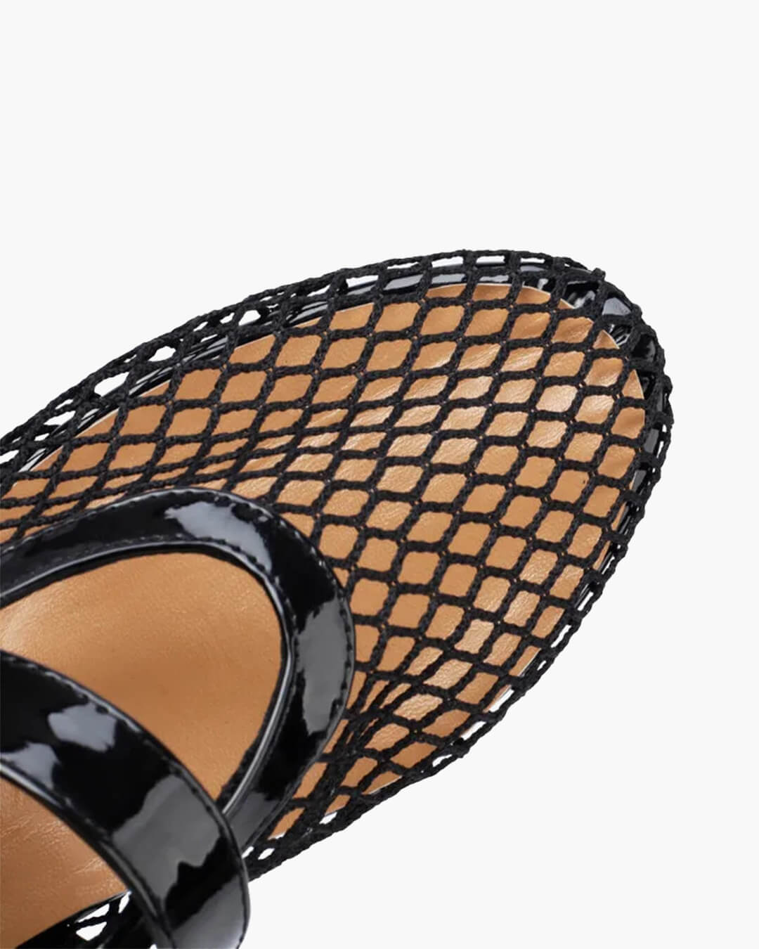 Ondine ballettsko i netting med spenne
