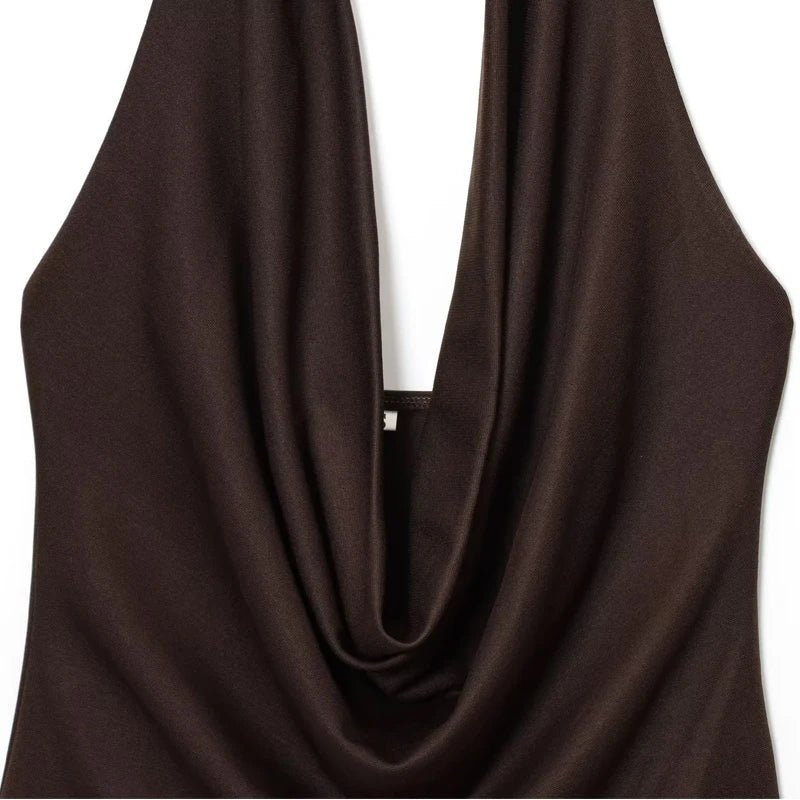 Ophelia drapert body med bar rygg