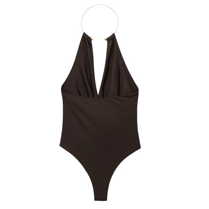 Ophelia drapert body med bar rygg