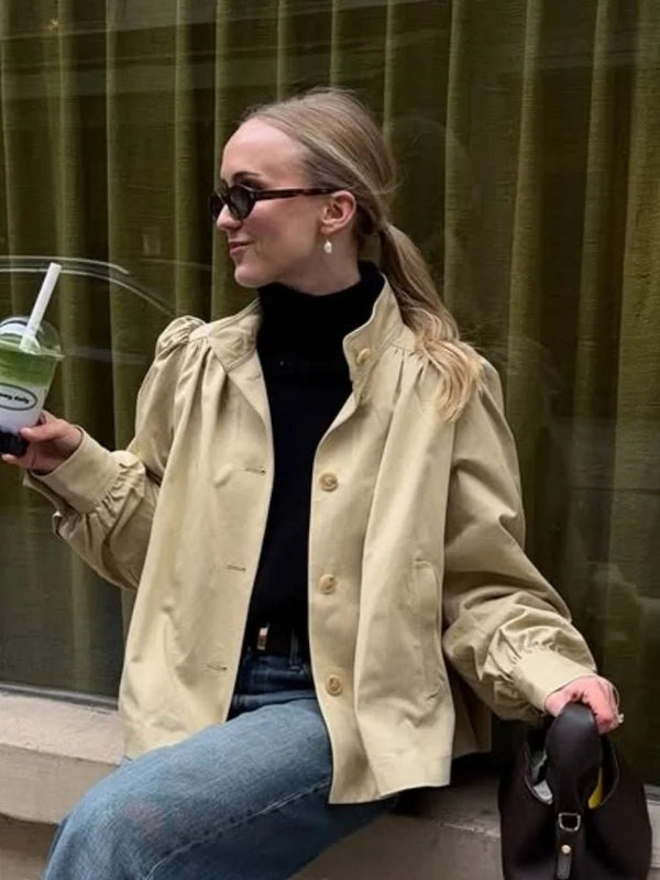 Pia jakke med ballongermer
