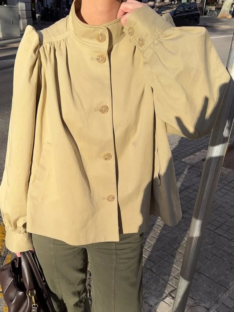 Pia jakke med ballongermer