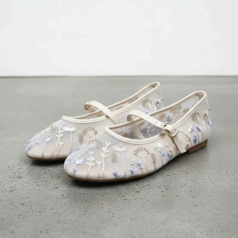 Priscilla broderte ballettsko