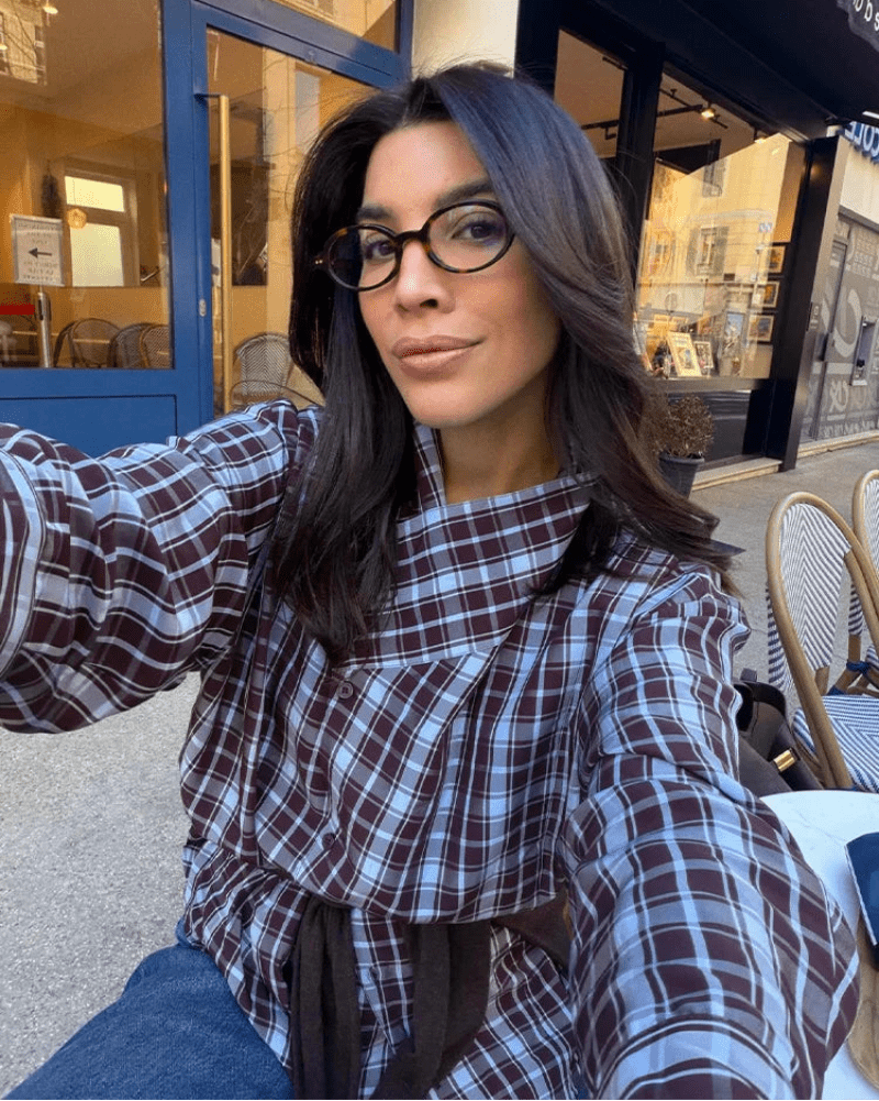 Rebecca Poplin Plaid Wrapped Shirt
