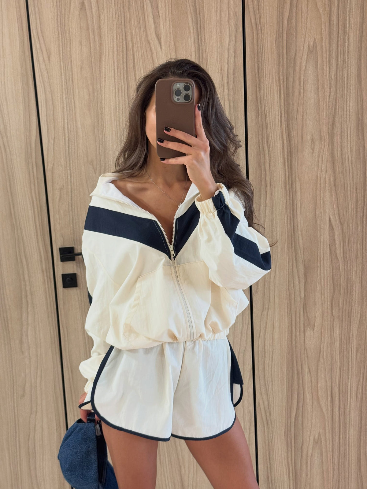 Remi Chevron Windbreaker Jacket