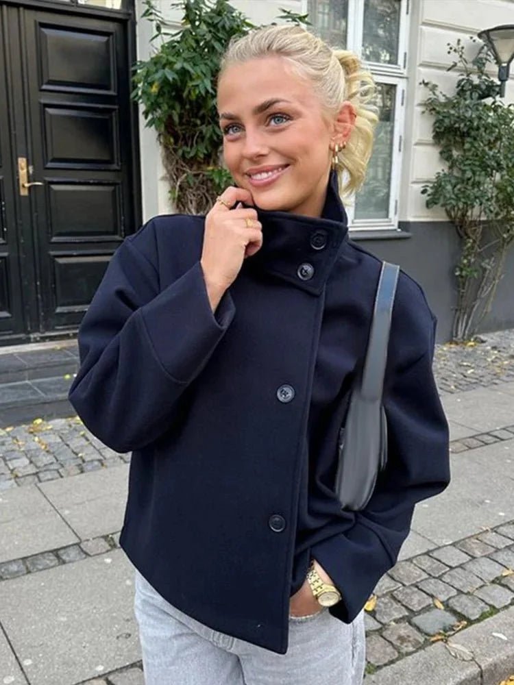 Rosalia elegant jakke med ståkrage