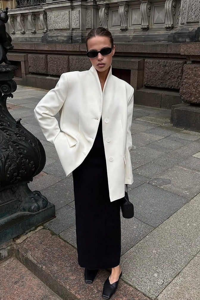 Roxie blazer med ståkrage