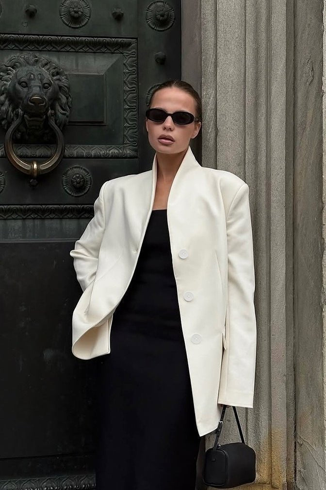 Roxie blazer med ståkrage