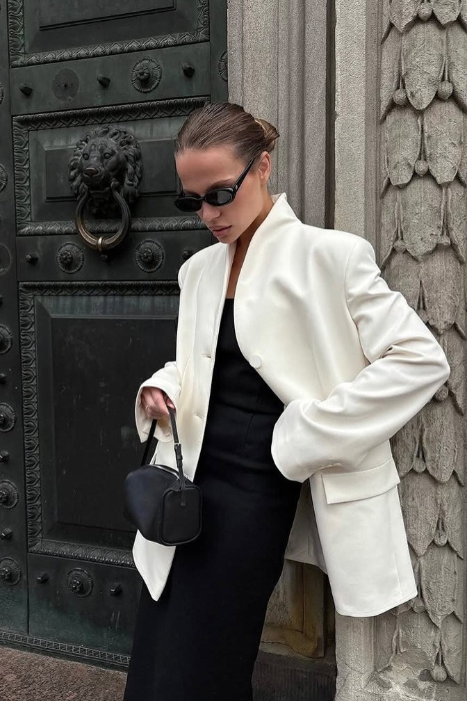 Roxie blazer med ståkrage