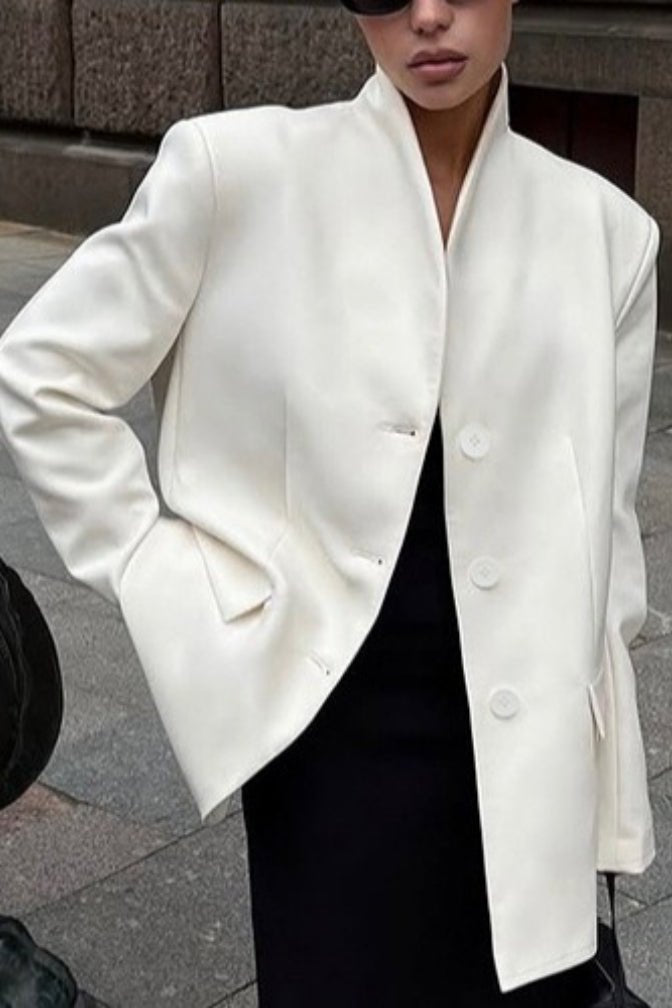 Roxie blazer med ståkrage
