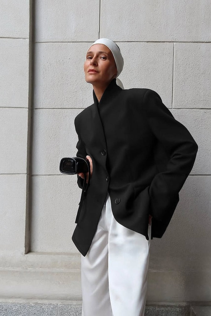 Roxie blazer med ståkrage
