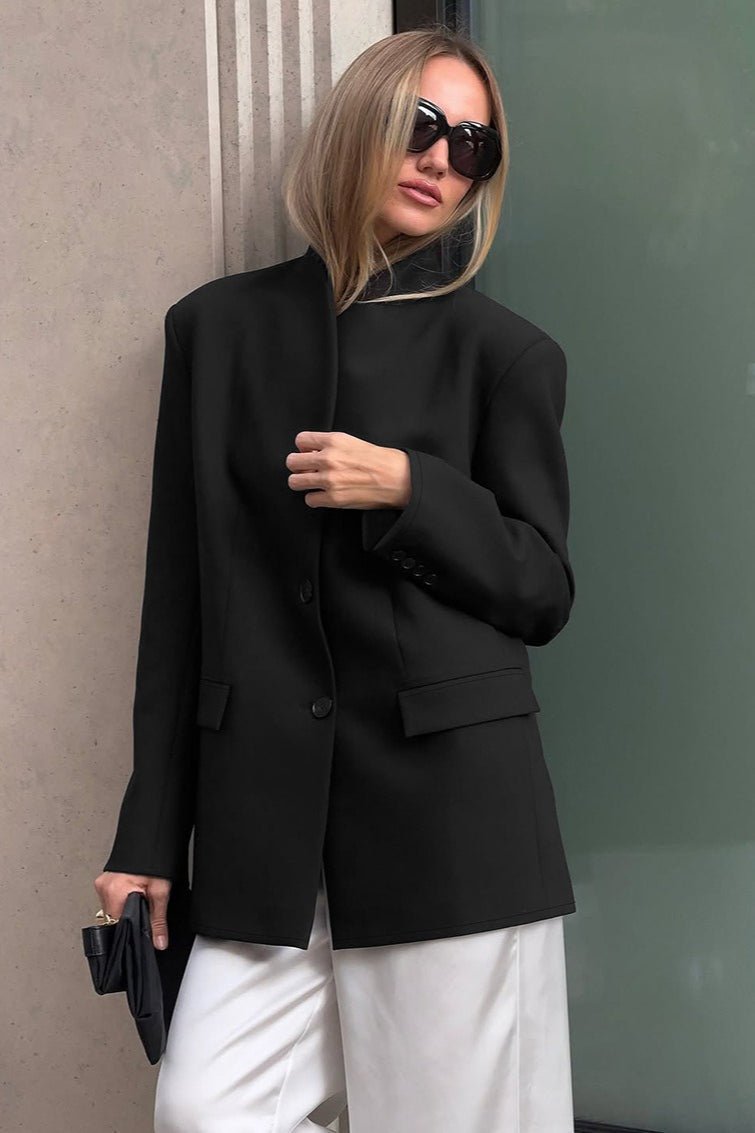 Roxie blazer med ståkrage