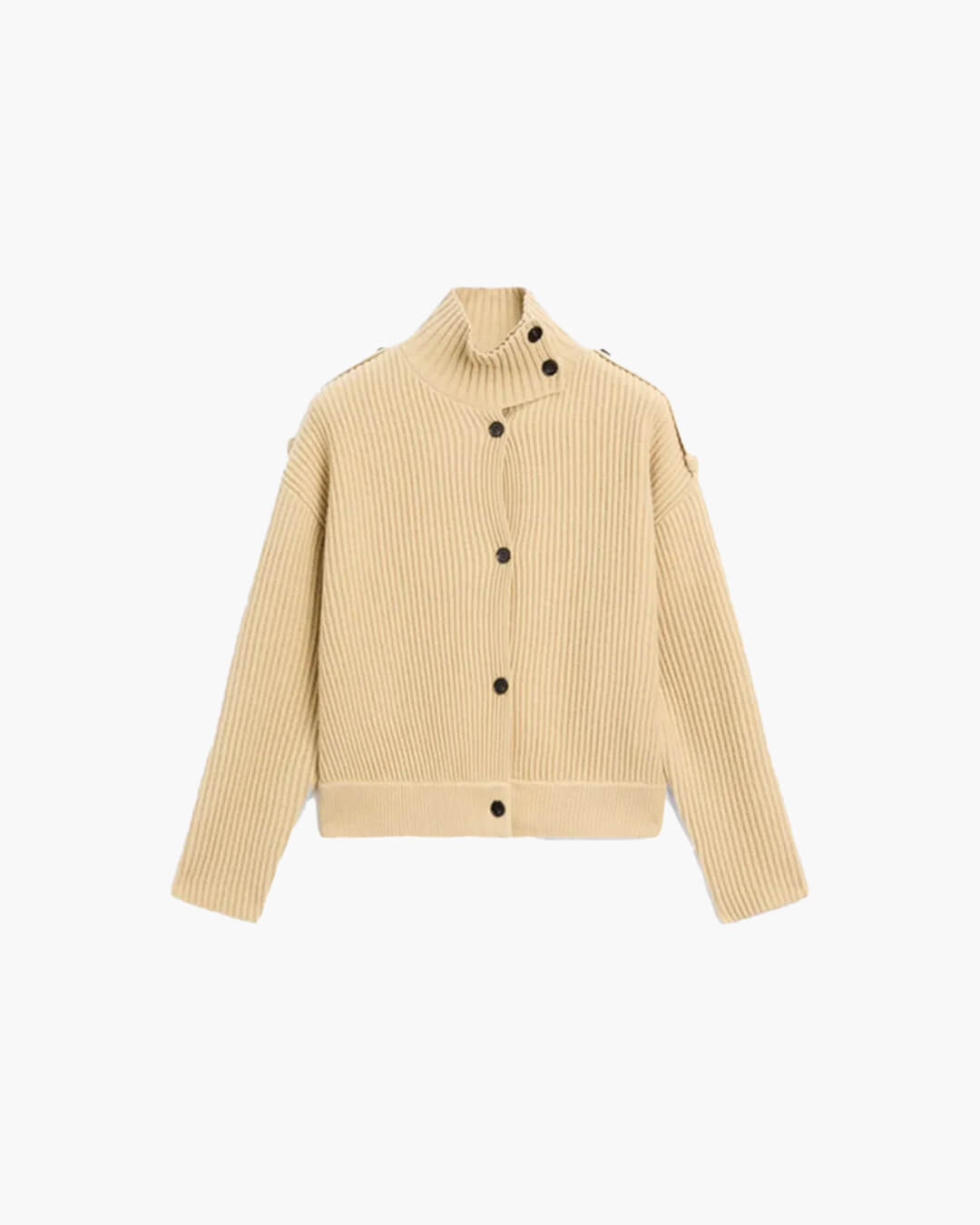 Sandra strikket cardigan med ståkrage