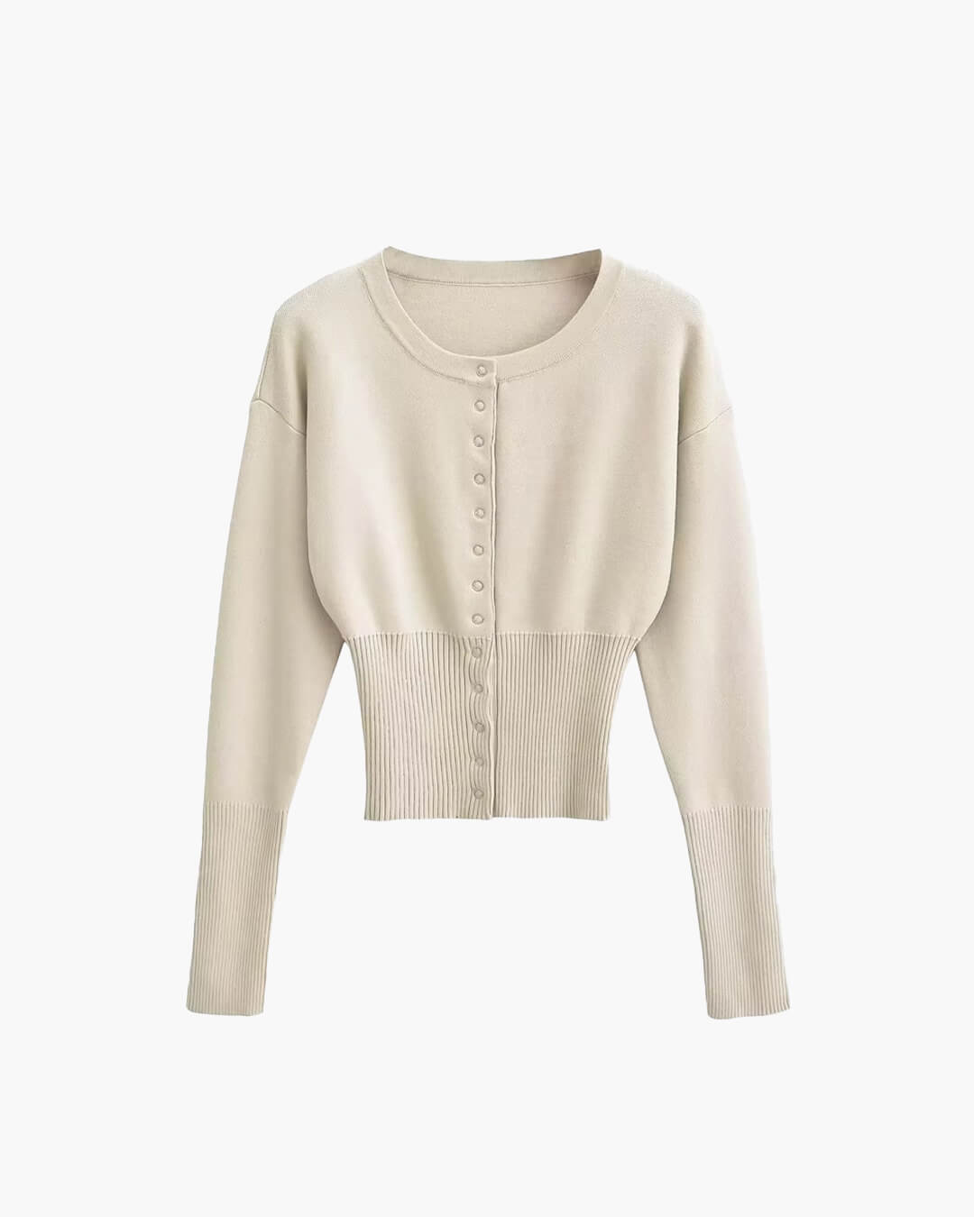 Shelly strikket cardigan med trykknapper
