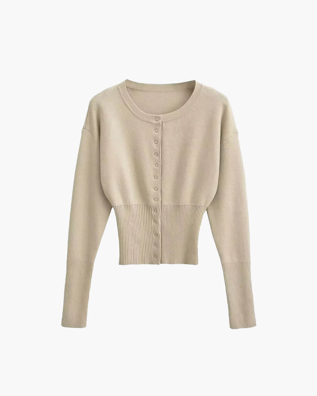 Shelly strikket cardigan med trykknapper