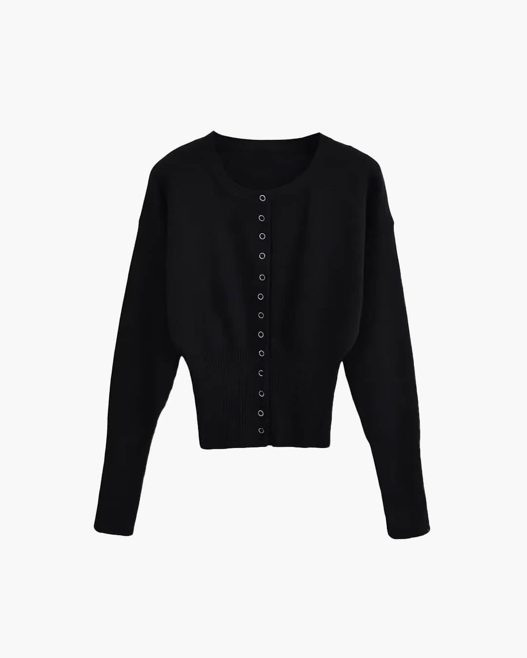 Shelly strikket cardigan med trykknapper