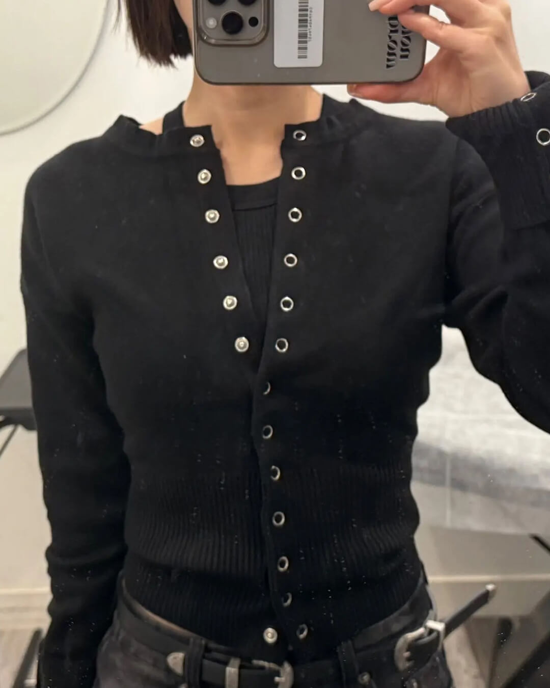 Shelly strikket cardigan med trykknapper