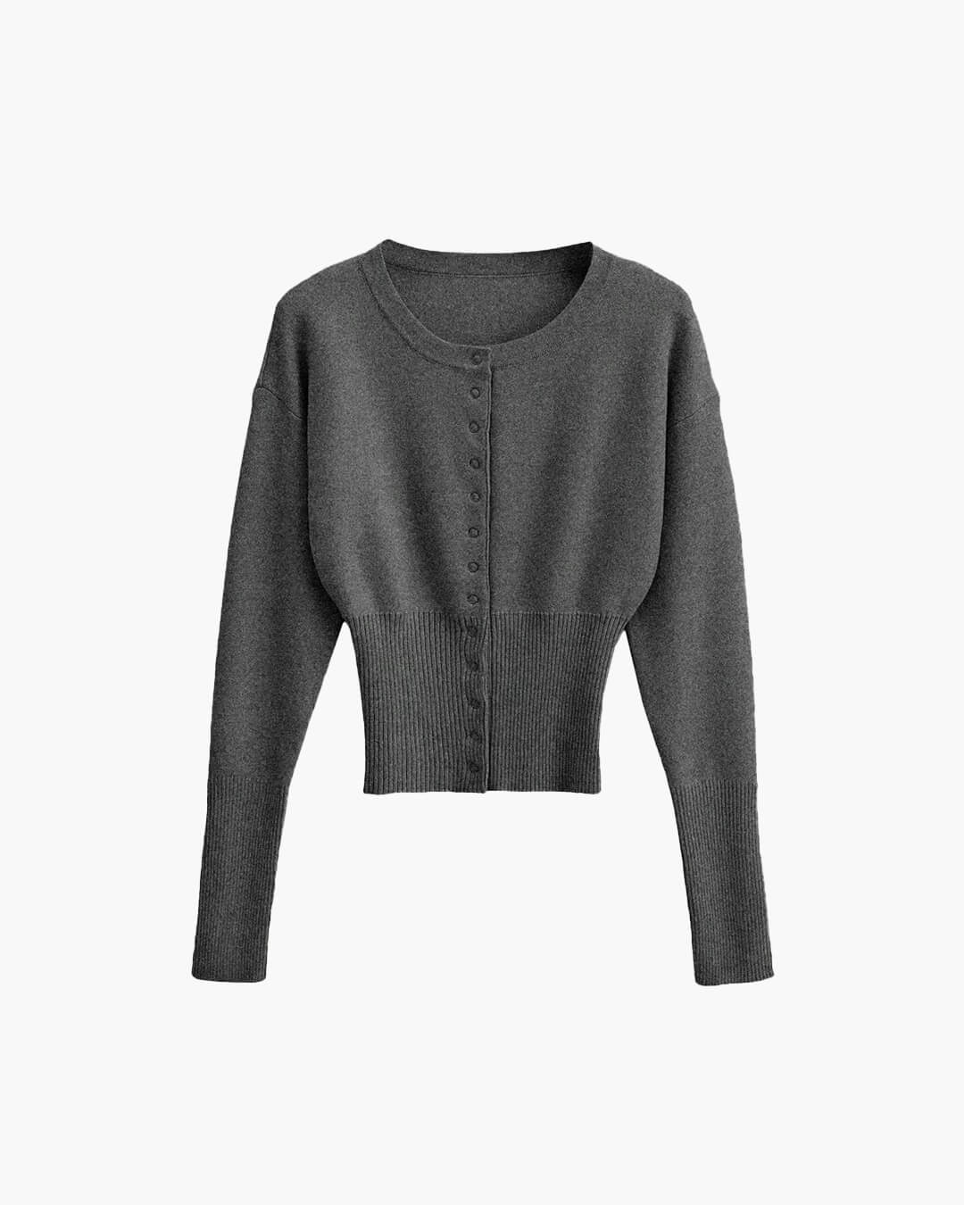Shelly strikket cardigan med trykknapper