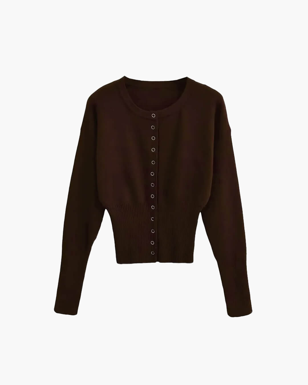 Shelly strikket cardigan med trykknapper