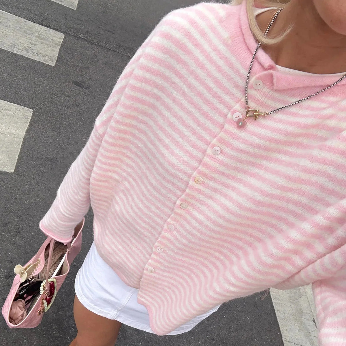 Sofia stripete cardigan