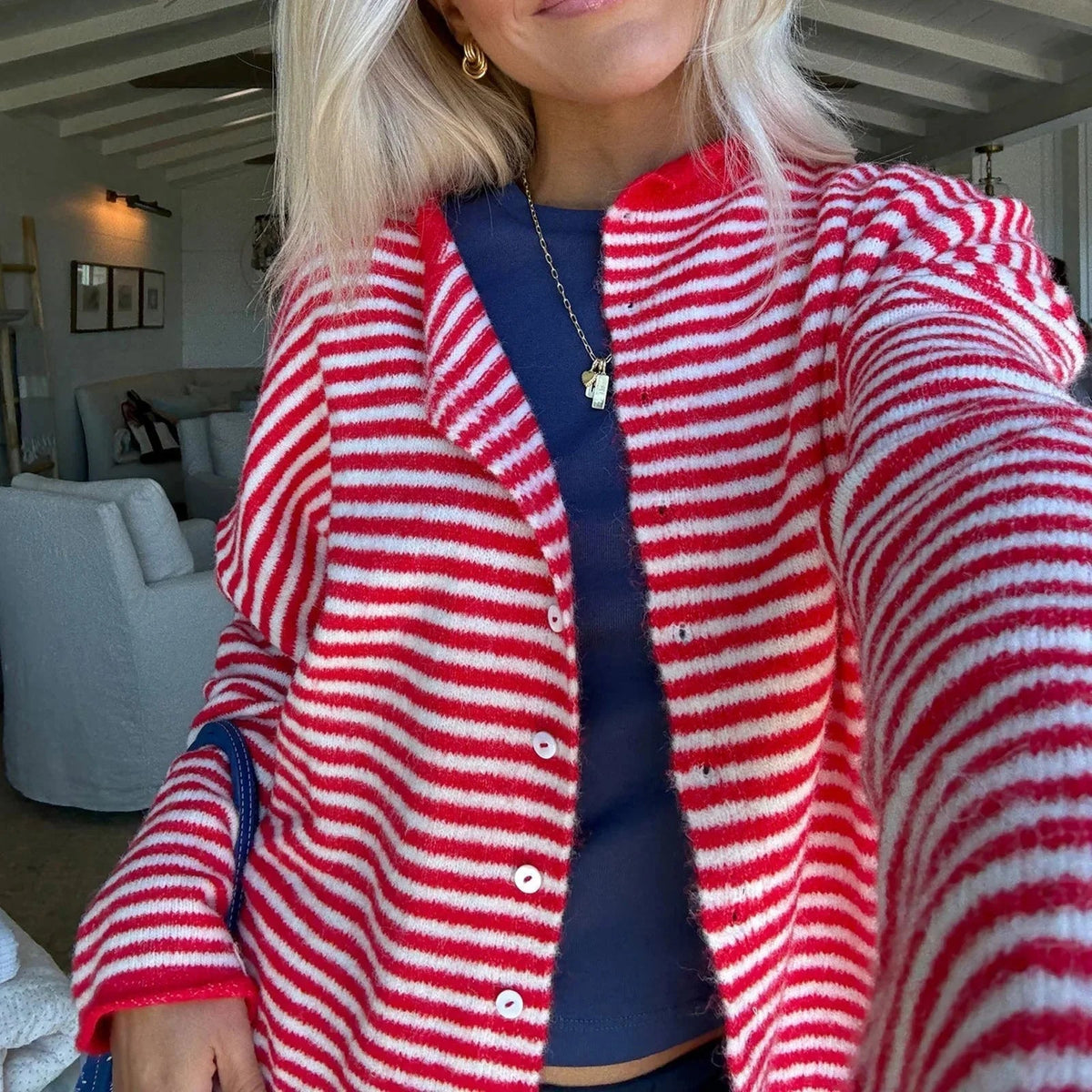Sofia stripete cardigan