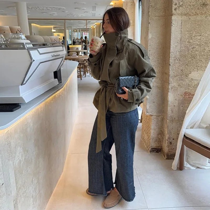 Sophia trenchcoat med belte
