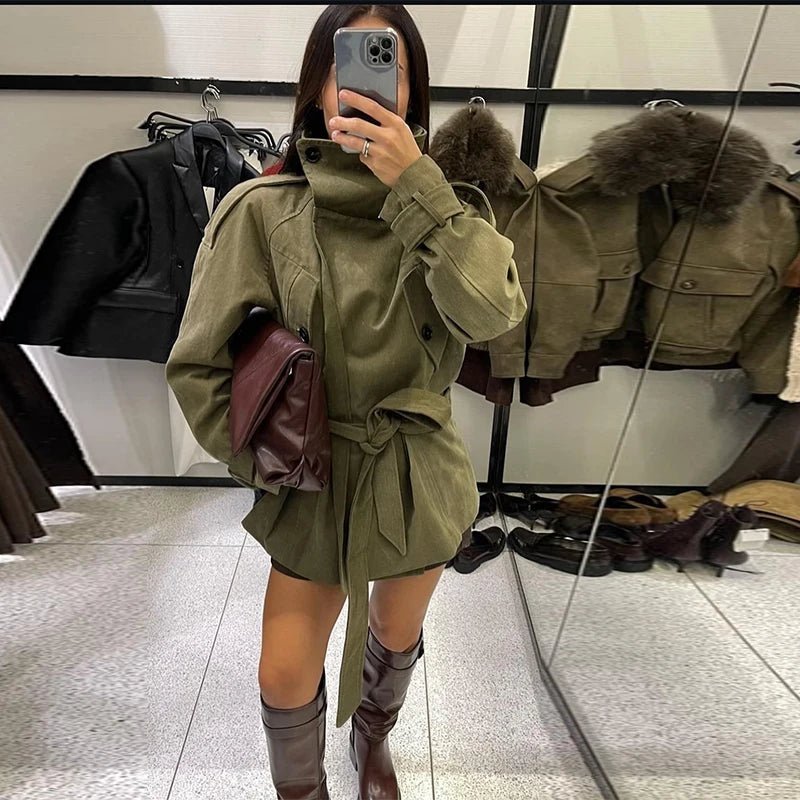 Sophia trenchcoat med belte