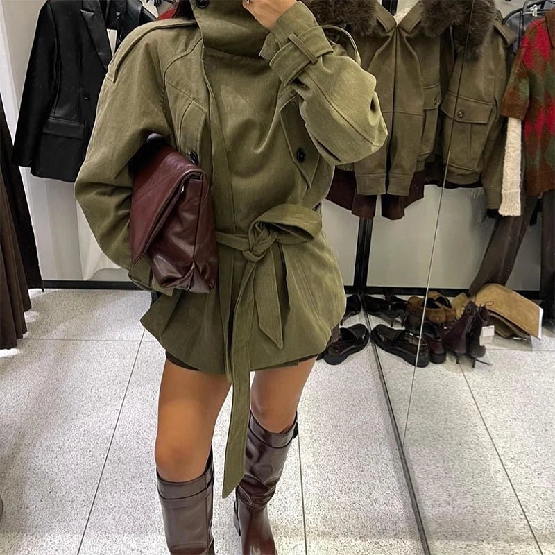 Sophia trenchcoat med belte