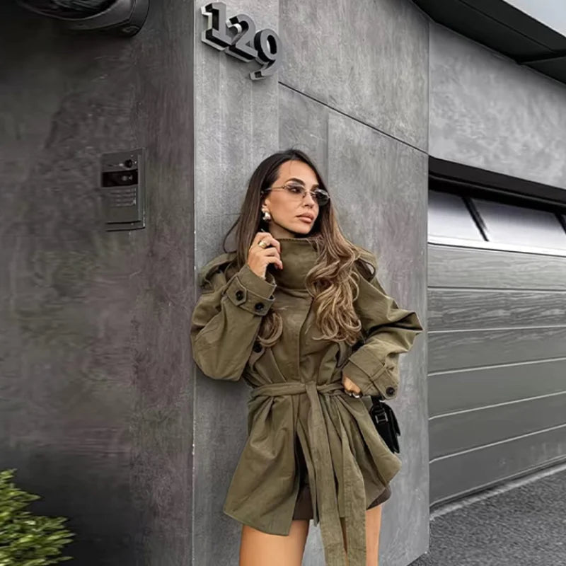 Sophia trenchcoat med belte