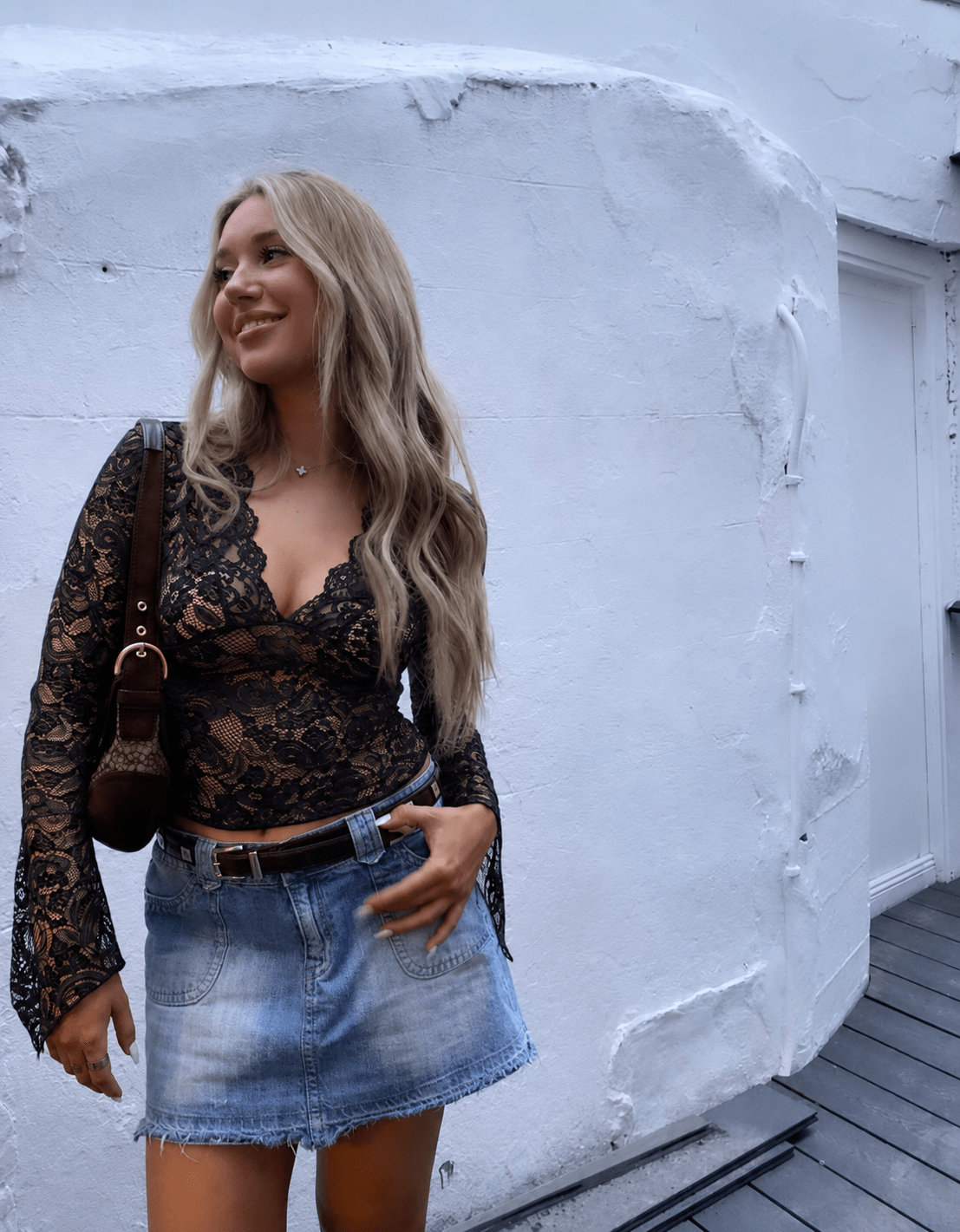 Sophia V-Neck Lace Top