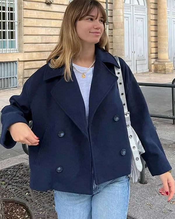 Suzane Short Double-Breasted Coat