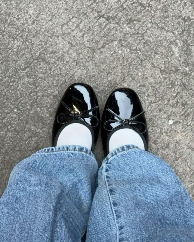 Suzette ballerinasko med sløyfe