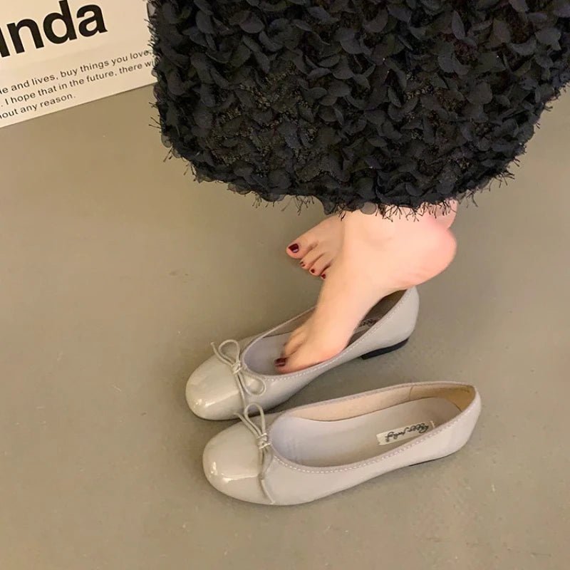 Suzette ballerinasko med sløyfe
