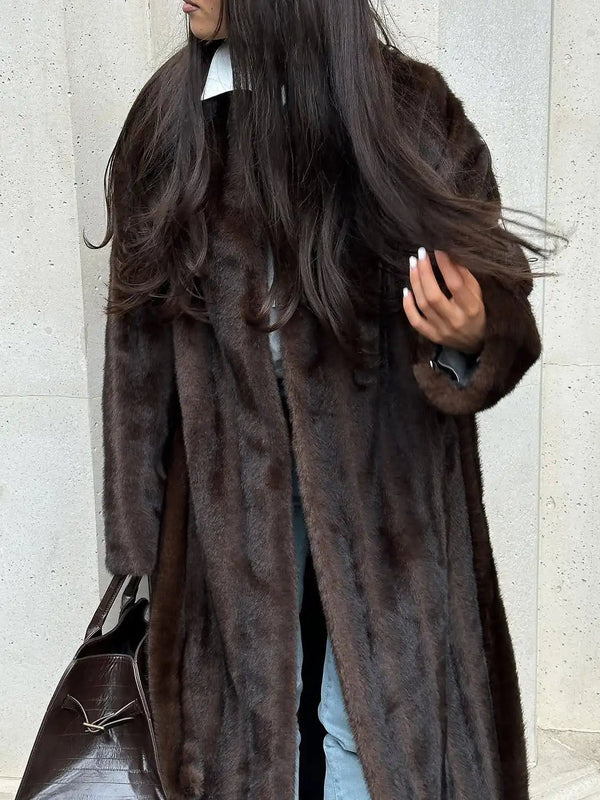 Suzy Faux Fur Maxi Coat