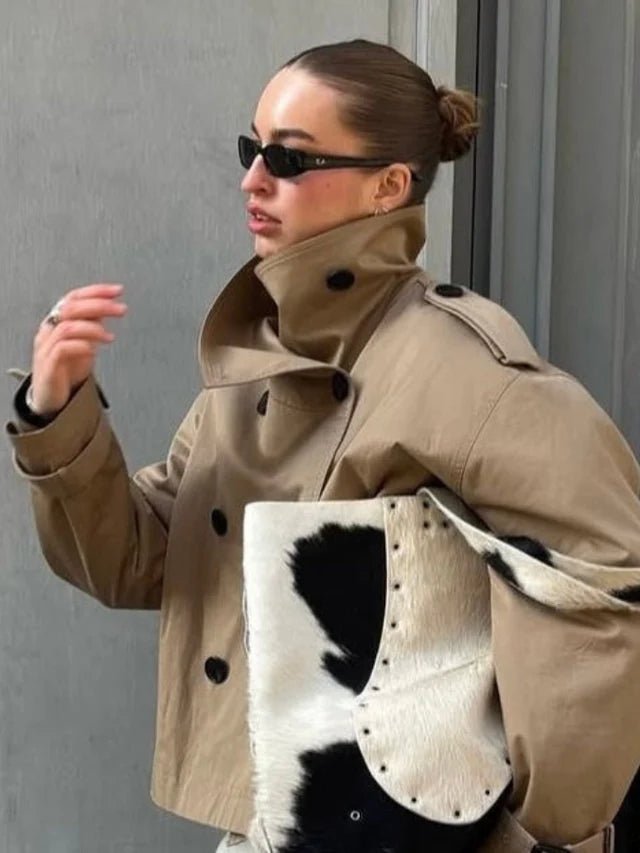 Thea Belted Short Trench Coat