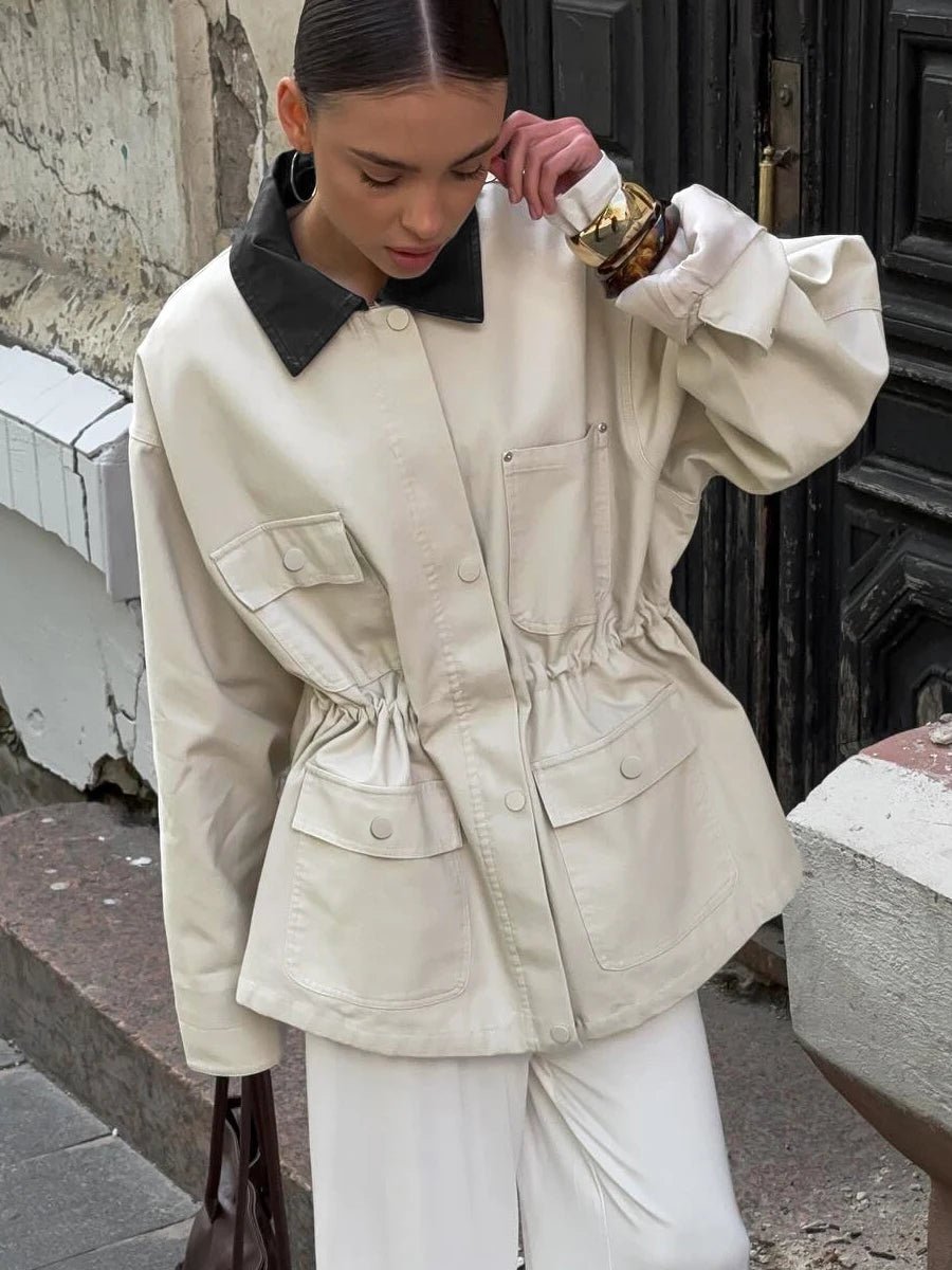 Therese Drawstring Oversized Jacket