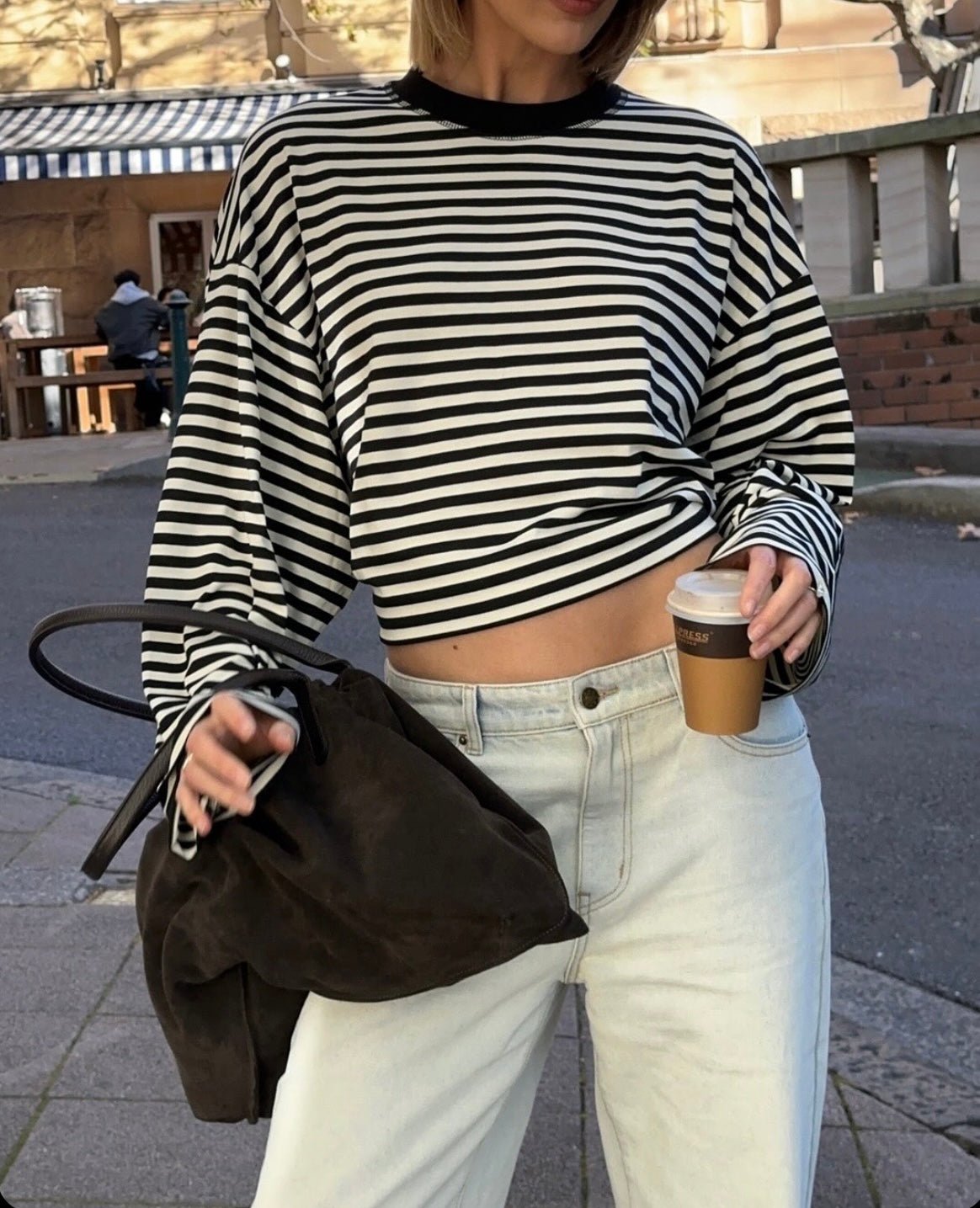 Vivien Striped Oversized Knit Sweater