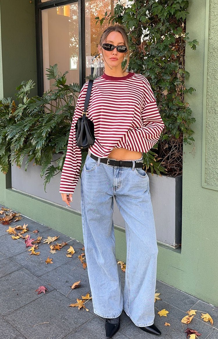 Vivien Striped Oversized Knit Sweater