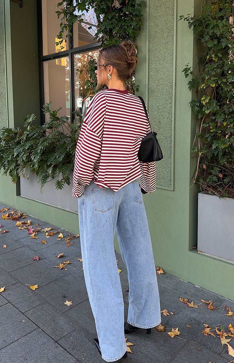 Vivien Striped Oversized Knit Sweater