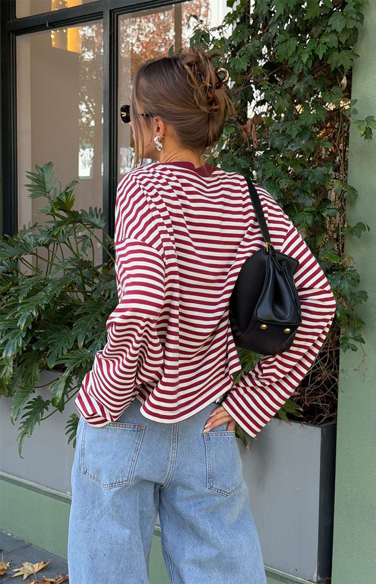 Vivien Striped Oversized Knit Sweater