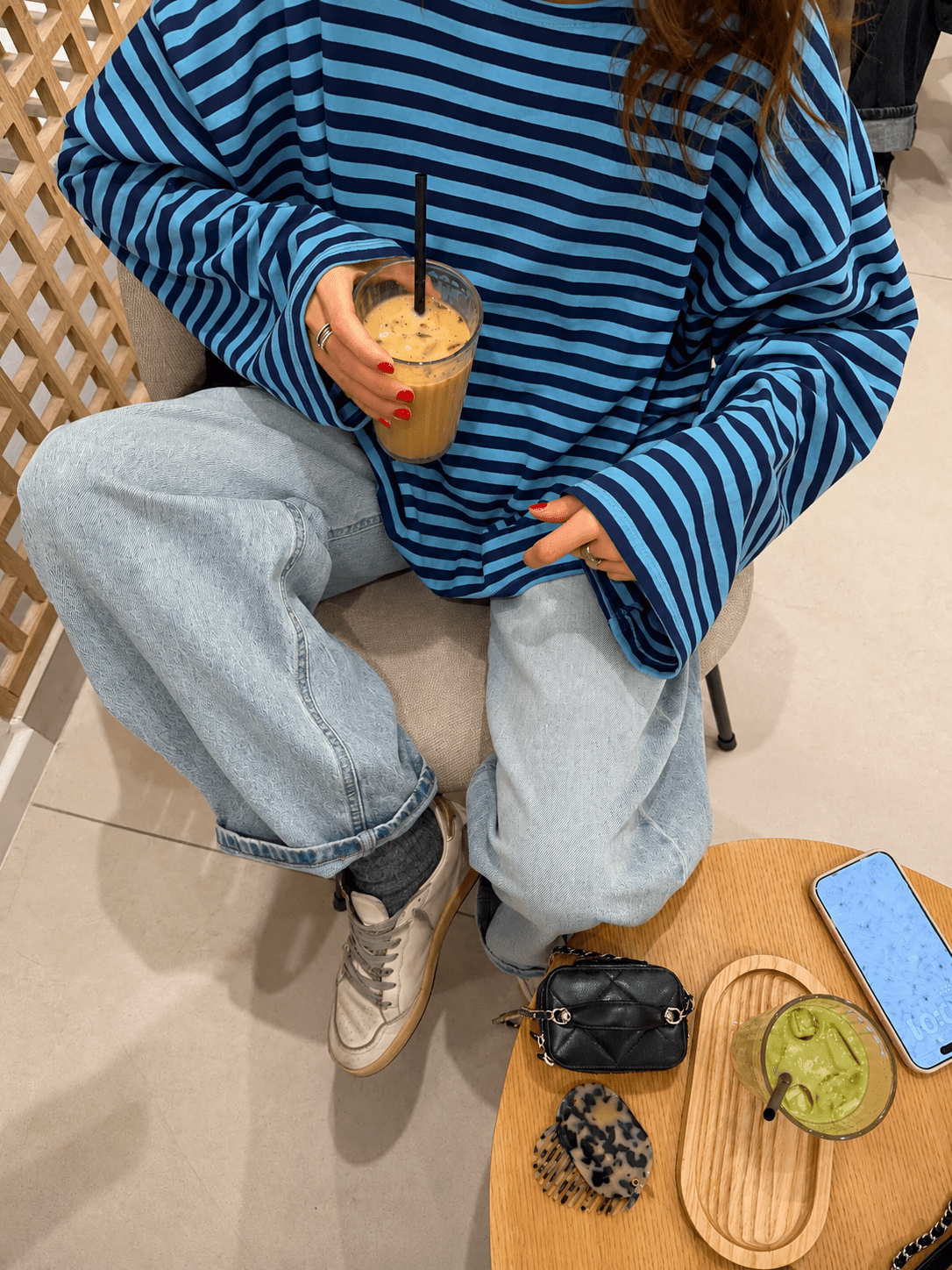 Vivien Striped Oversized Knit Sweater
