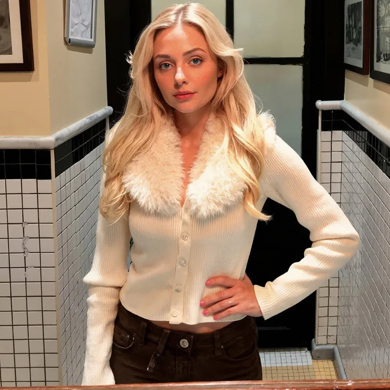 Figursydd ullcardigan